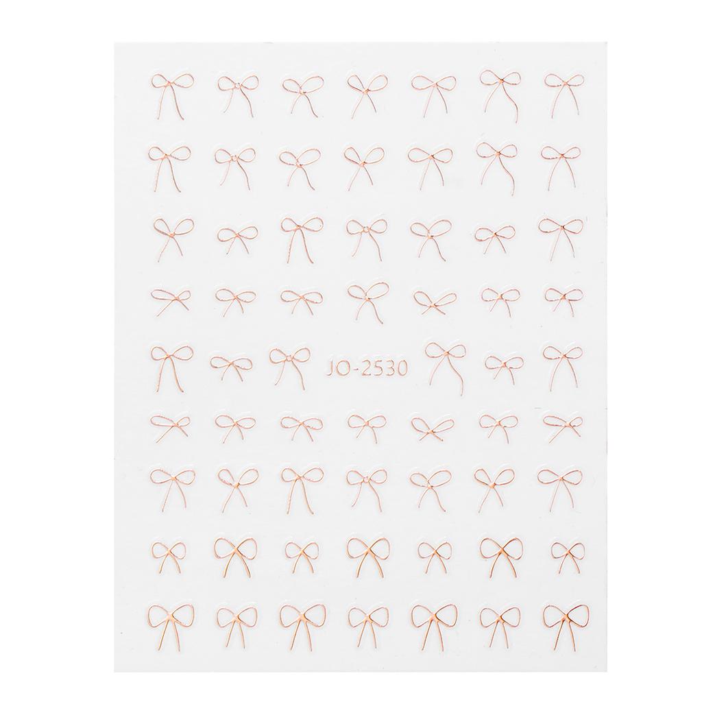 Schleifen-Nagelsticker für Nagelkunst 3D Schleifen-Nagelkunststicker für Nageldesigns Nagelaufkleber Nagelkunst-Dekorationszubehör