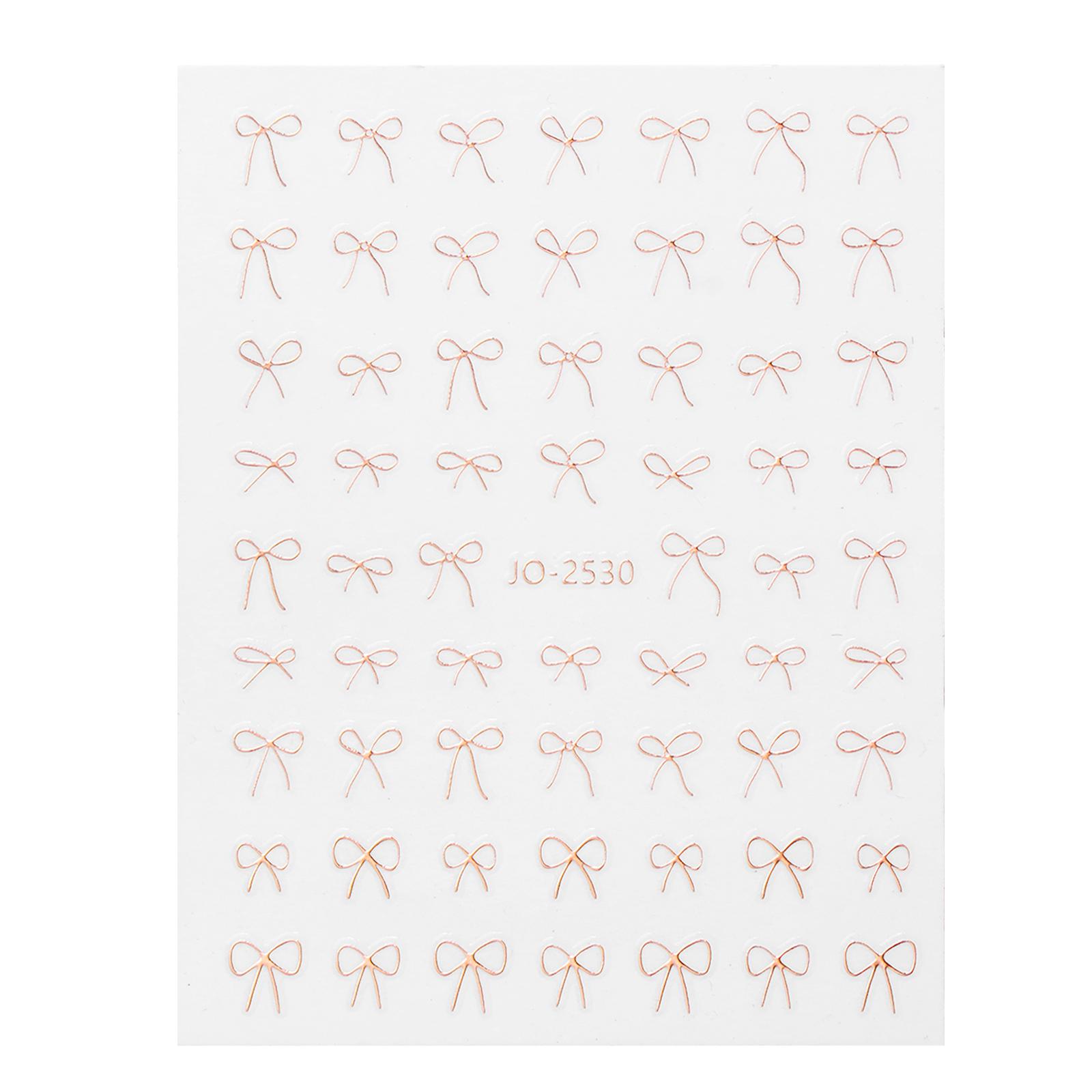 

Наклейки-бантики для дизайна ногтей Наклейки-бантики для дизайна ногтей 3D Наклейки-бантики для дизайна ногтей Наклейки для ногтей Украшения для дизайна ногтей розового золота