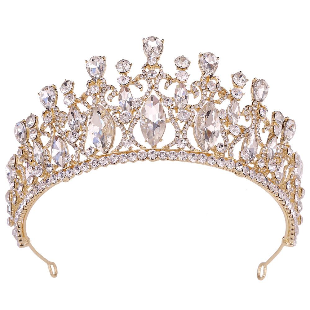 Bridal Crown Barlow Rhinestone Tiara Princess Crown Wedding Hair Accessories Wedding Dress Accessories