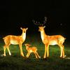 Outdoor Luminous Sika Deer Sculptures