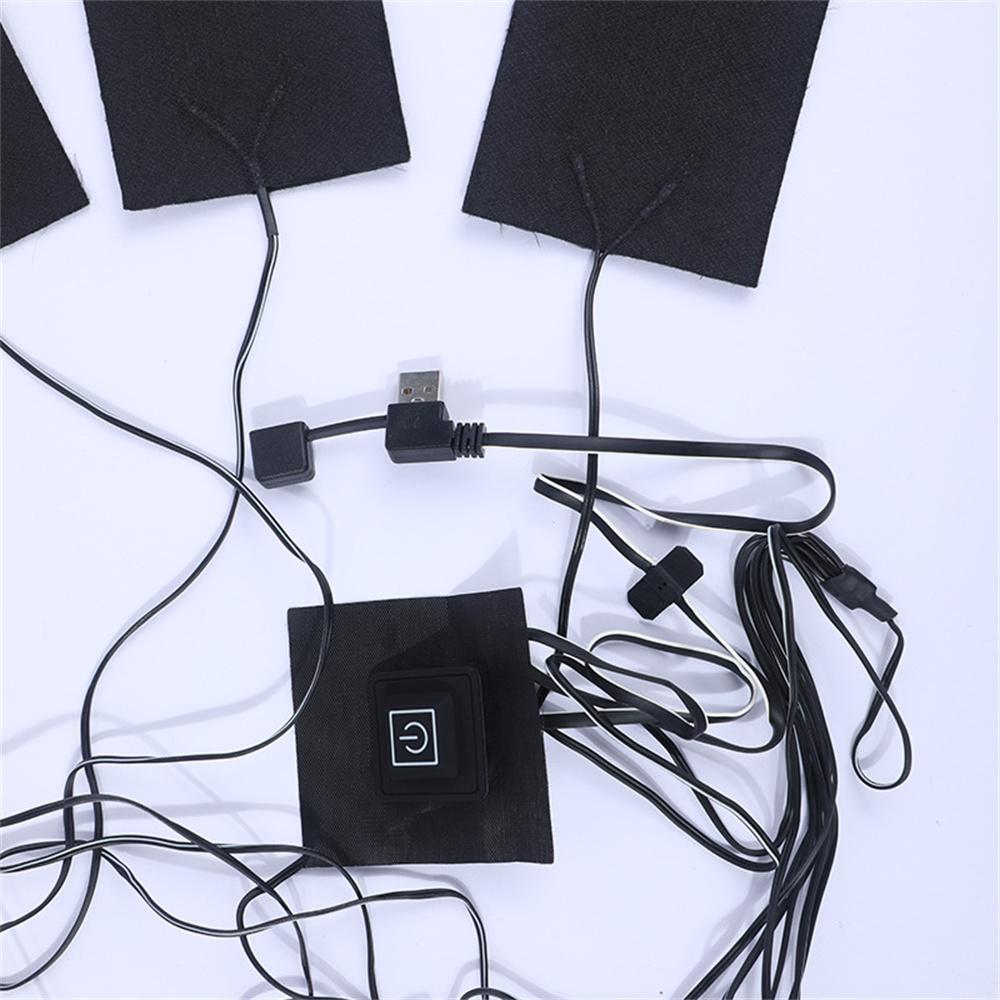 8 In 1 Electric USB Vest Jacket Clothes Heating Pad Heater Winter Warm Thermal