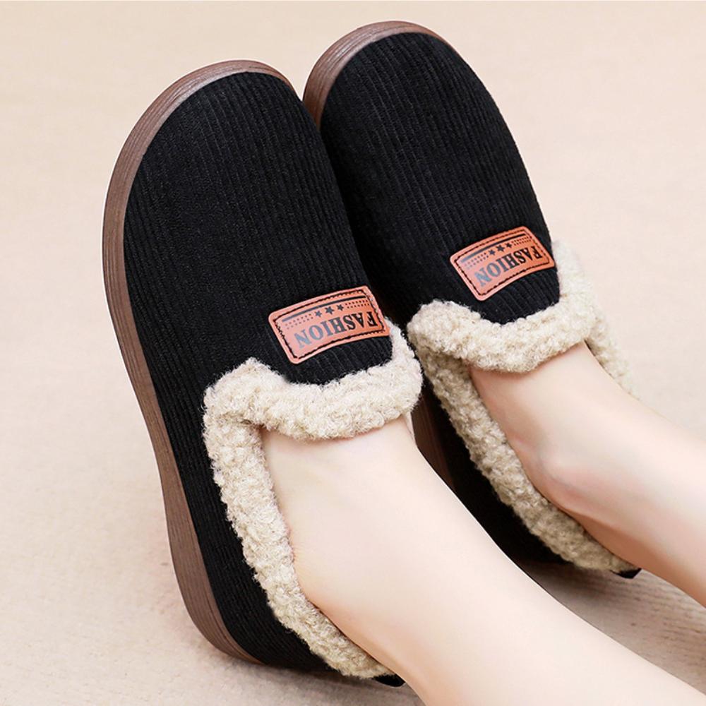 Cotton Shoes Women's Autumn and Winter New Warm Home Leisure Versatile Style Women's Cotton Boots