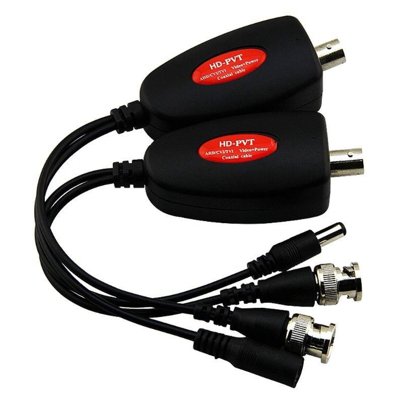 1 Channel Power Over Coax System For CCTV Cameras AHD/CVI Video Power Supply Coaxial Video Transmitters Up To 400M