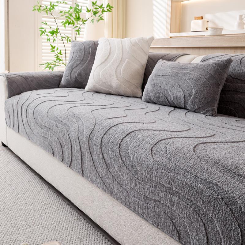 

1 шт. Современная подушка для дивана Всесезонный универсальный чехол для спинки дивана для гостиной Утолщенный противоскользящий однотонный чехол для дивана 70x70cm темно серый