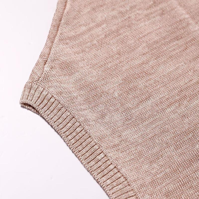 Anlom Women's Mulberry Silk Blend Short Sleeve Round Neck Knitted Top