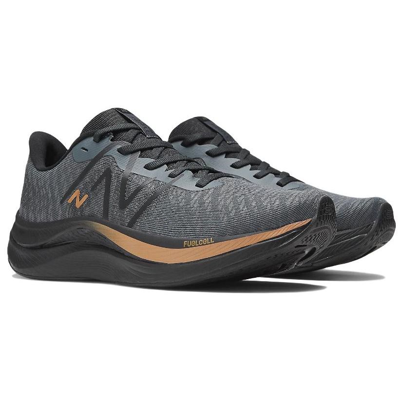 New Balance FuelCell Propel V4 Graphite Copper Metallic Women Sneakers Black WFCPRGA4