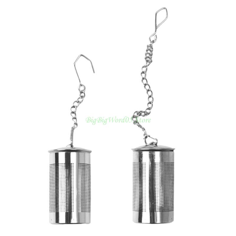 

24TE Tea Infuser Strainer Stainless Steel Cylindrical Loose Spice Filter Tool China Mainland