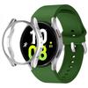 Silicone Strap+TPU Case for Samsung Galaxy Watch 5 44mm 40mm/4 44mm 40mm Sport Wristband for Samsung Watch 5/4 Protective Shell