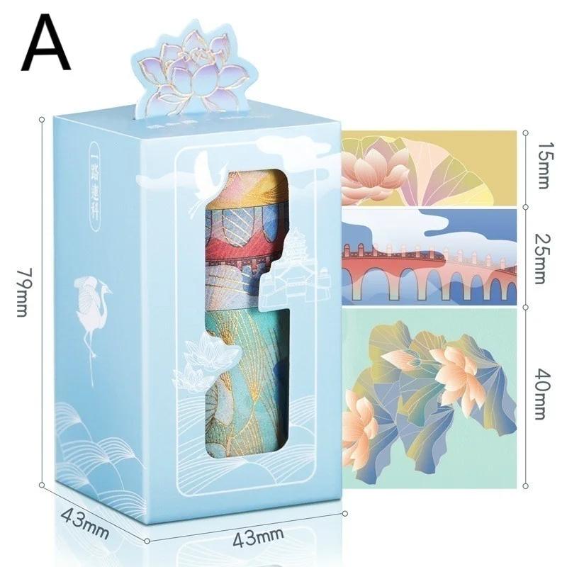 1 Set Ancient Style Washi Tape Hand Account Sticker Notes Stationery Decoration Art Life Stickers Material Vintage Washi Tapes