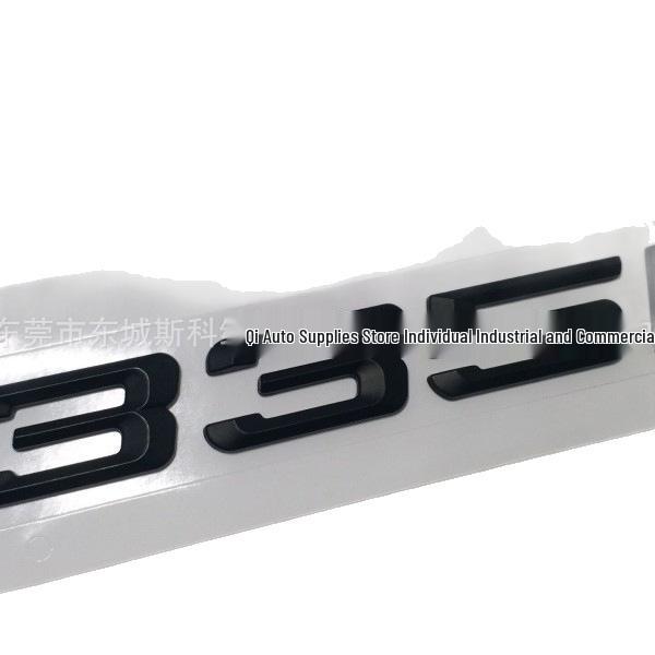 Black Car Rear Letter Emblem for BMW 3 Series (320i, 325i, 328i, 330i, 335i) 2014-2016