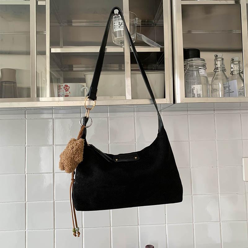 Frosted Retro Bag Women's Autumn and Winter New Niche One-shoulder Messenger Bag Dumpling Bag