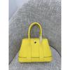 Borsa da giardino cucita a mano con filo cerato, ferramenta interamente in acciaio, borsa da donna portatile in pelle bovina primo strato con motivo a collo di mucca Ntogo