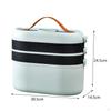 Compact First Aid Storage Box Organizer with Rotating Handle