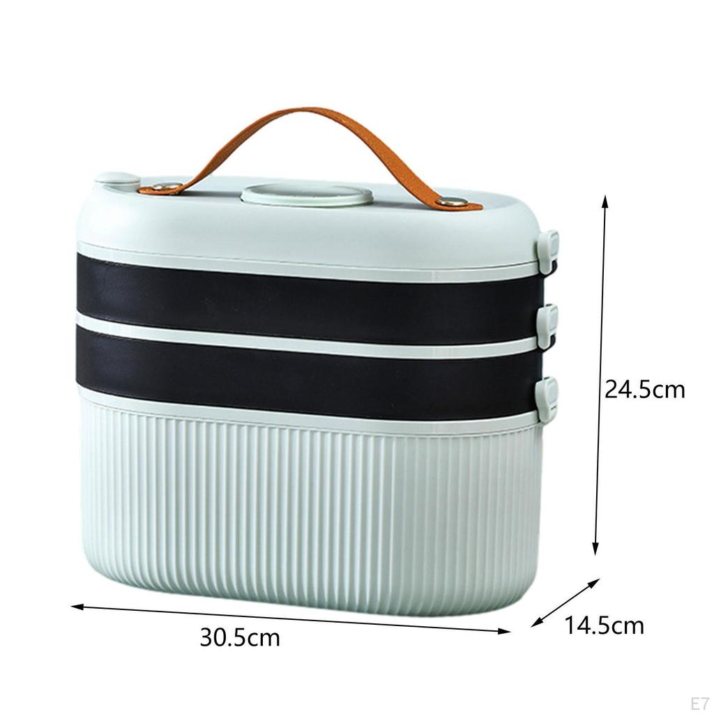 Compact First Aid Storage Box Organizer with Rotating Handle