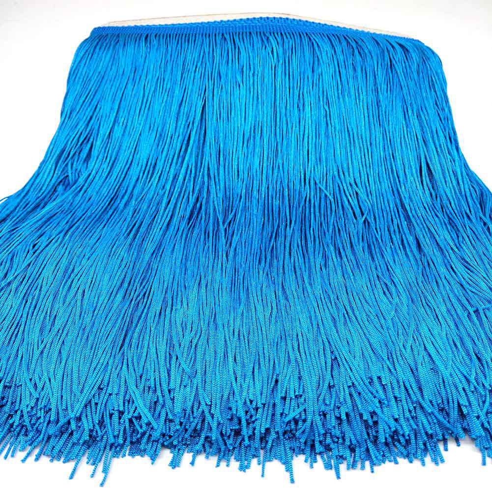 30cm Wide Polyester Latin Dance Tassel Lace - Custom Clothing Accessory