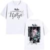 Japanese Ado Hibana WORLD TOUR 2025 New TShirts Unisex Women Clothing Gothic Short Sleeve T Shirt Hip Hop Oversized Cotton Tshirt