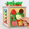Children's Multifunctional Treasure Box Coin Box Playing Piano Pulling Radish Fruit Pairing Building Block Educational Toy