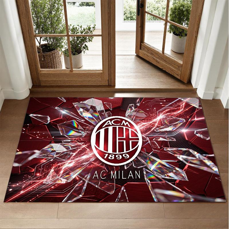 AC Milan Design Crystal Velvet Rug Soft Decorative Mat for Bedroom Entrance