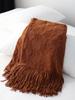 Runner da letto e coperta in maglia nordica - Tessuto morbido, sciarpa decorativa per letto o divano