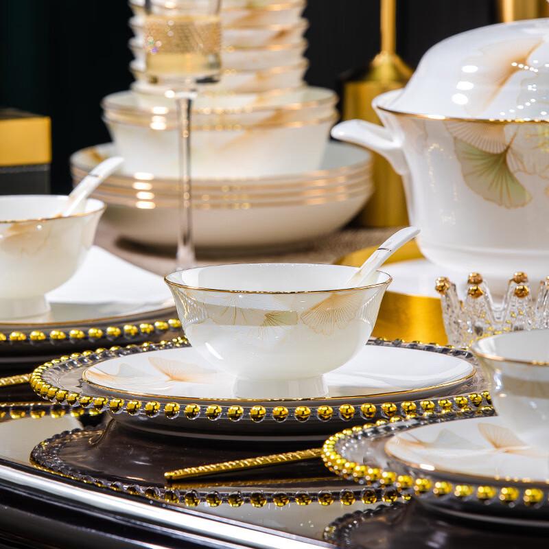 56-Piece Bone China Dinnerware Set