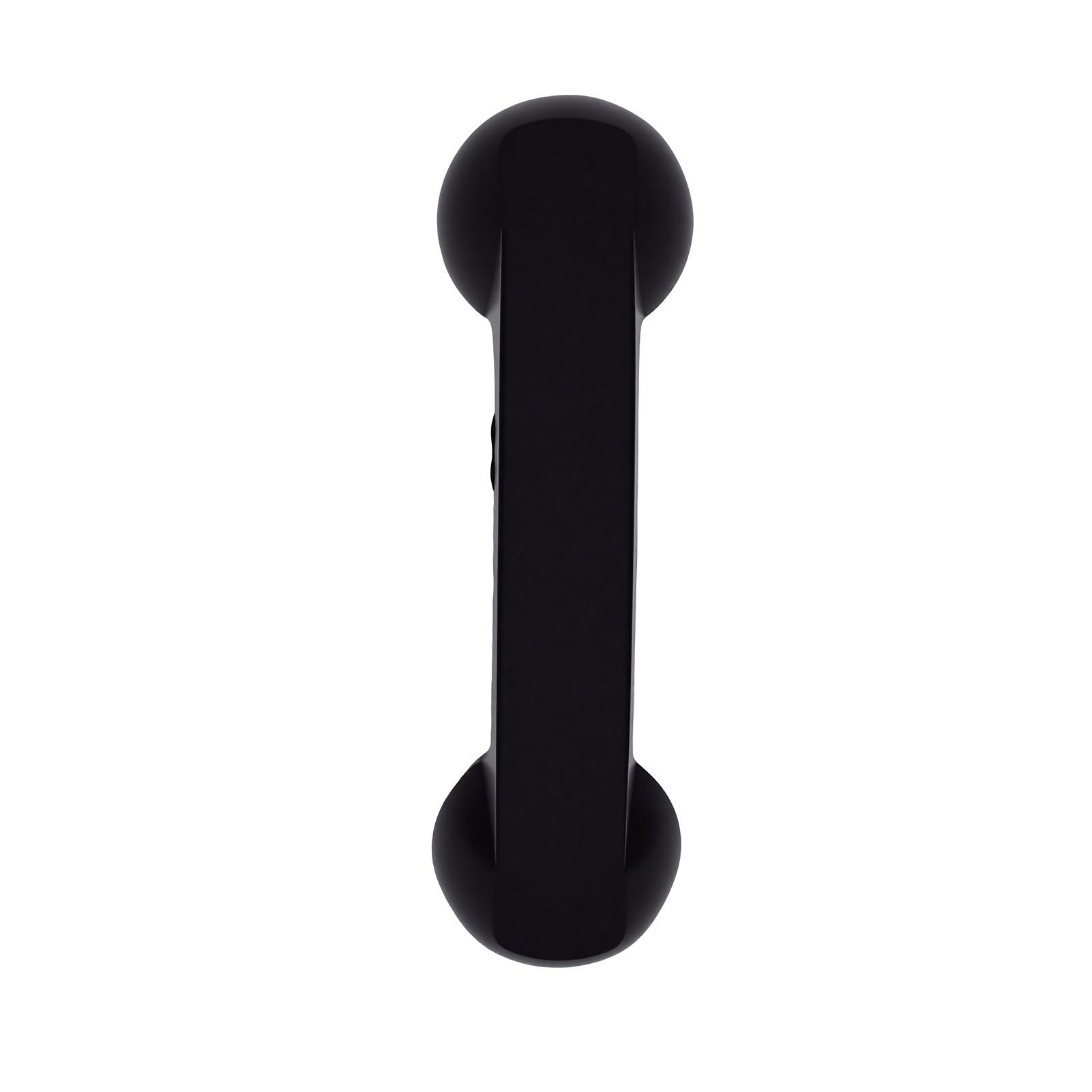 Combiné de téléphone rétro sans fil Bluetooth USB Récepteur de téléphone avec haut-parleur HD Microphone Touche Menu noir