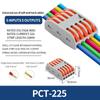 10/1000Pcs SPL-2/3/4/5 Mini Quick Wiring Terminal 2-In 2-Out,3-In 3-Out Parallel Wire Connection Connector, Press Type