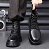 Fashion New Casual Leather Boots Men Stylish Male Comfortable Ankle Boots Outdoor Luxe for Men Boots All-match Classic Walking Shoes