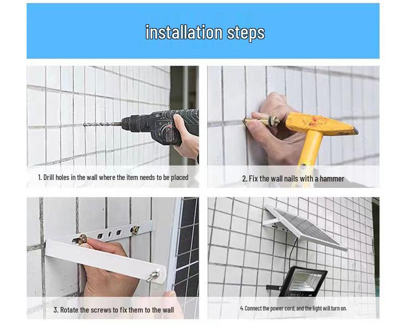 Solar Sensor Street & Courtyard Floodlight