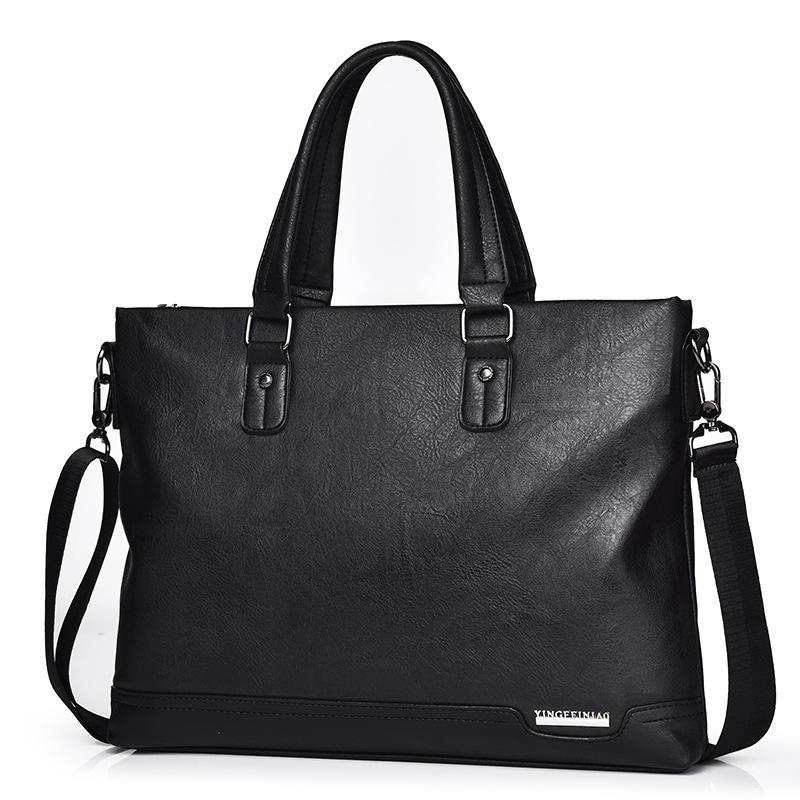 Men's Business Briefcase Laptop Bag - Large Capacity A4 Document Handbag