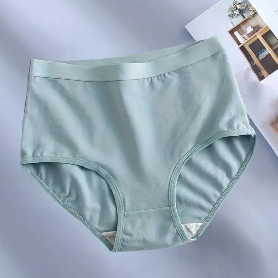 Women'S Cotton Underwear High Waisted Tummy Control Full Coverage Panties Ladies Soft