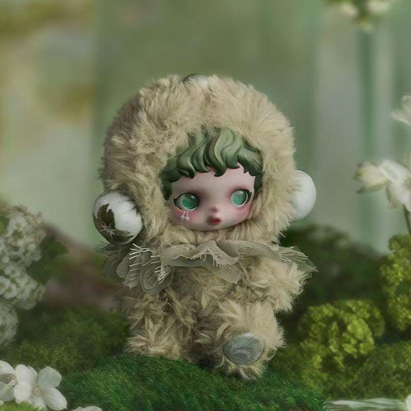 Pop Mart Winter SKULLPANDA Light Weave Garden Serie Silikon Gesicht Plüsch Anhänger Blind Box