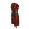 Autumn and winter khaki plaid scarf commuter ladies scarf long shawl dual-purpose Christmas wind