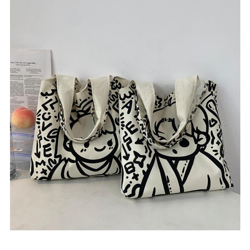 2025 New Canvas Bag Large Capacity Shoulder Bag Tote Bag