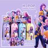 New K-POP Demon Hunters Mechanical Pencil Set with Lead Refills 0.5mm Cartoon Writing Pens, School Supplies Gift for Kids & Fans