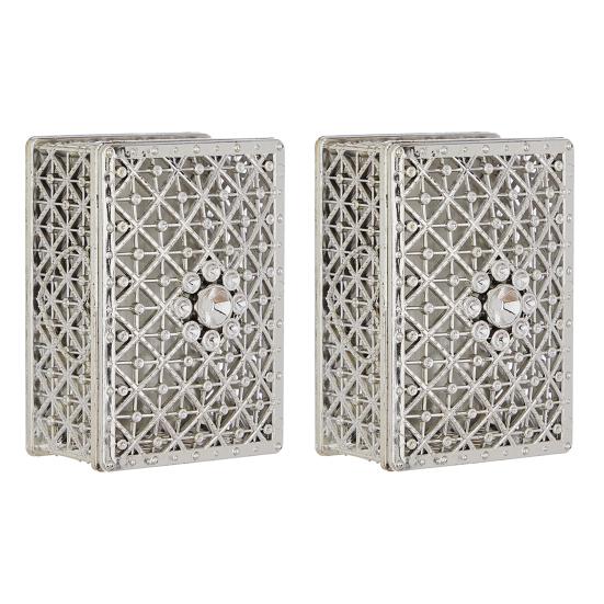 Vintage Hollow Out Jewelry Box Gold/Silver Plated Plastic Candy Box Wedding Party Favor Box for Ring Earrings Necklace Bridal Shower Birthday Supplies