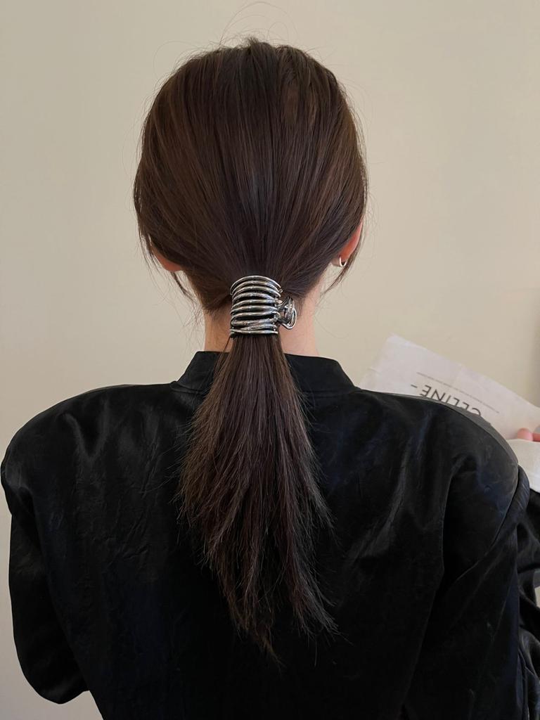 3cm Punk Y2k Hair Clips Metal Small Hairclaws Pony Hair Half Up Hairstyle Hair Accessories for Girls and Women