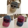 Pattern Now Letter Cowboy Baseball Retro Brimmed Duckbill Cap Outdoor Leisure Hat