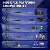 K9 Gaming Headset, Wired Over-Ear Headphones with Detachable Cat Ears, Noise Cancelling Microphone, RGB Backlight, Surround Sound for PC PS5 PS5 Xbox