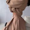 2025 Women's Autumn Cardigan Suit: European & American Style Short Jacket and Waist-Cinching Skirt