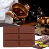 Moule à tablette de chocolat en silicone Moule à chocolat profond en silicone Réutilisable 6 cavités Moule à pâtisserie Brownie Truffe Anti-adhésif Pour Garçons Filles