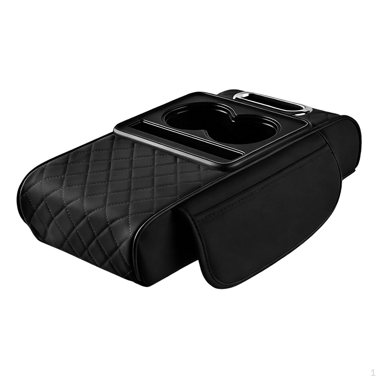 

Car Center Console Cover Armrest Cushion Pad Interior Accessories for SUV Black