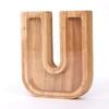 Wooden Letters Piggy Bank DIY Creativity Coin Banknotes Children's Money Box Funny Money Organizer Storage Box Home Decors