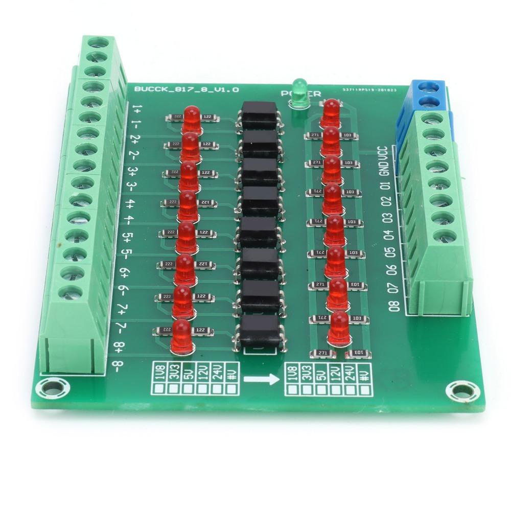 DST-1R8P-N Optical Isolation Module 8 Channel 20KHZ Relay Module 12V to 3.3V Level Voltage Conversion Board Industrial Control