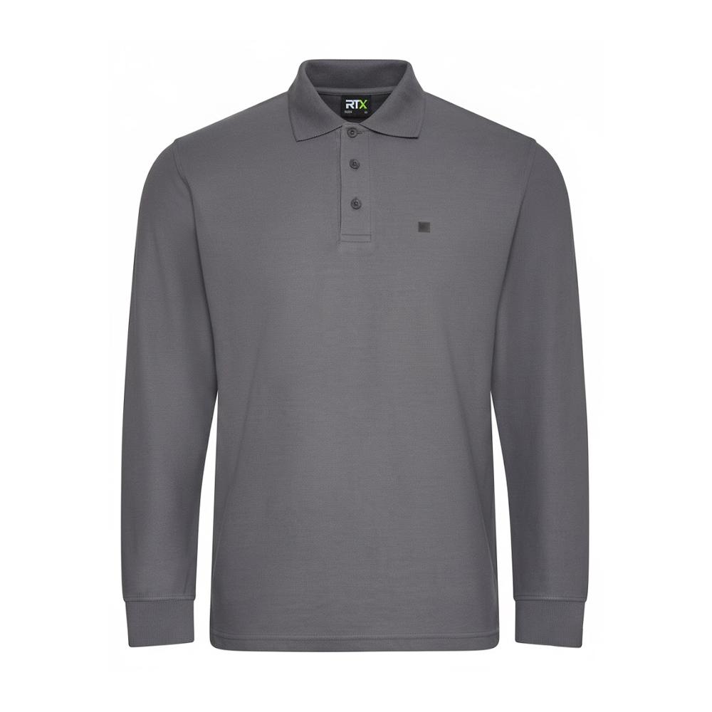 PRORTX Mens Long-Sleeved Polo Shirt