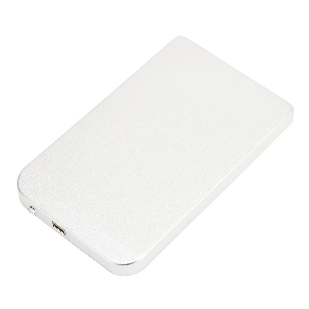Hard Drive Enclosure 2.5 Inch USB2.0 480mbps Plug and Play Aluminum Alloy Hard Disk Case for Office Business Travel