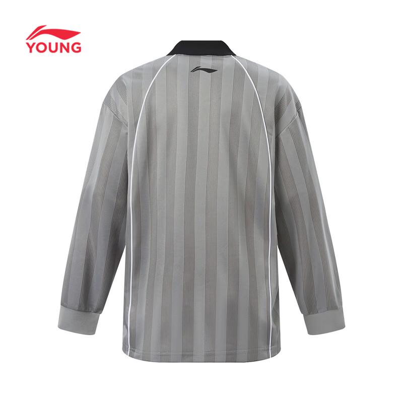 LI-NING Youth Unisex Pro Football Long Sleeve Polo Shirt