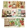 1 pièce 38x65cm Mince Cuisson Aliment Occidental Style Américain Cuisine Impression Torchons Serviette Couverture Tissu