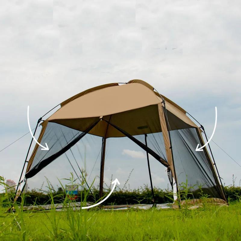 ForOxford+Mesh Canopy Outdoor Sunscreen Anti-mosquito Tent Picnic Fishing Pergola UV Protection Sunshelter Large Space Party Tou