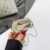 Women's Bag New Fashion Metal Wrist Bag Personalized Glossy Chain Messenger Dinner Bag