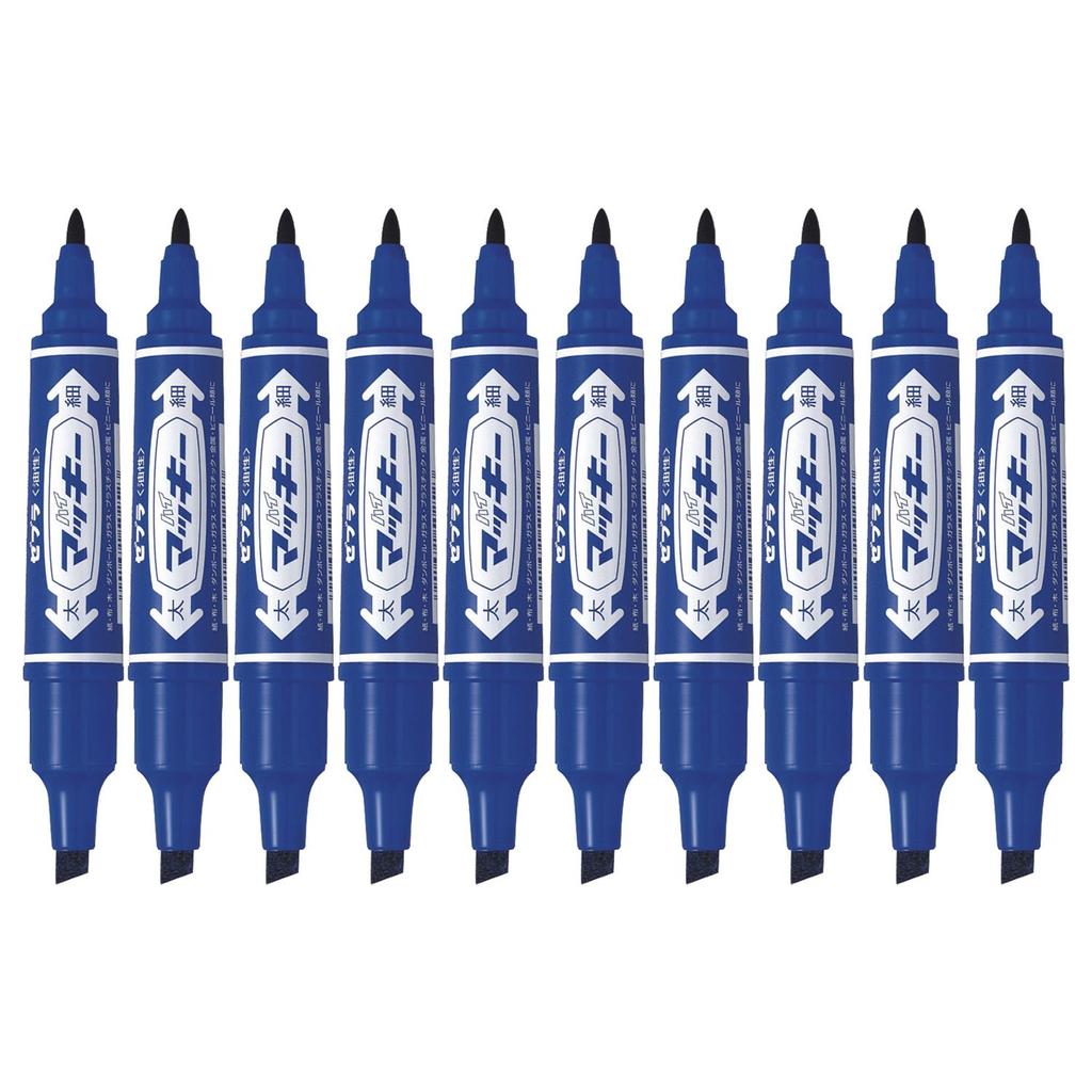 Zebra 10 Hi-Mackie Oil-Based Pen, Blue, pens, B-MO-150-MC-BL